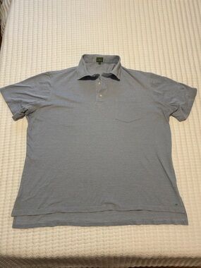 Sid Mashburn Light Blue Men’s Polo with Chest Pocket XL